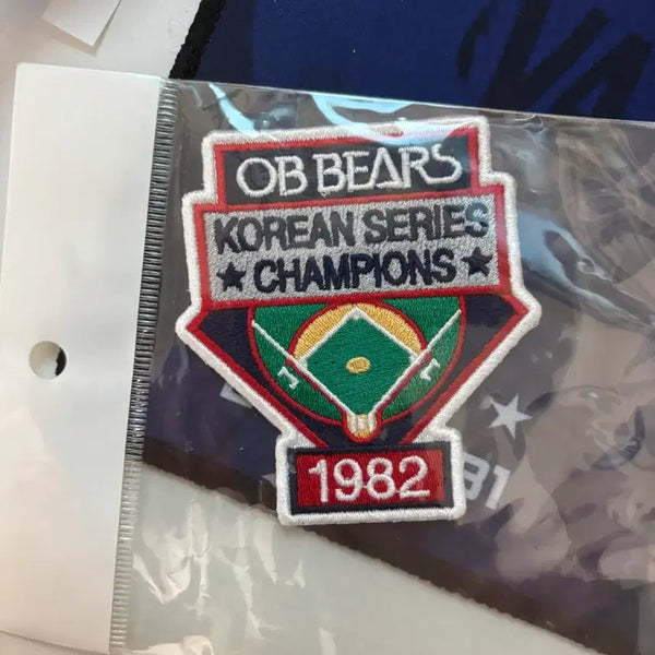 [BUNJANG] Doosan Bears 1982 Championship Commemorative Wappen Patch (Sealed) / (미개봉) 두산 ob 베어스 1982 우승 기념 와펜 패치