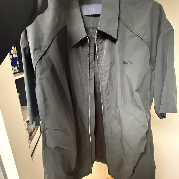 [BUNJANG] Juun.J 50 Zip-Up Short Sleeve Shirt / 준지 반팔셔츠