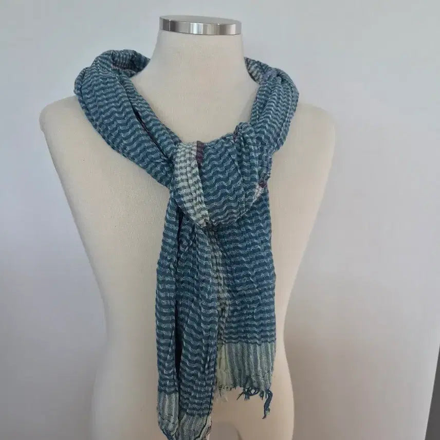[BUNJANG] Underwood Knit Scarf Blue / 언더우드 Underwood 니트 머플러 블루