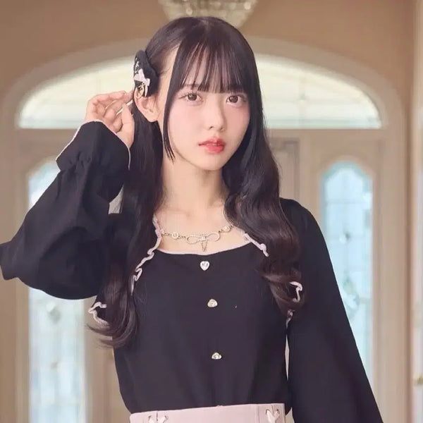 [BUNJANG] Rojita "Jirai Kei" Style Blouse / 로지타 rojita 상의 / 양산형 지뢰계 양지뢰 스나계