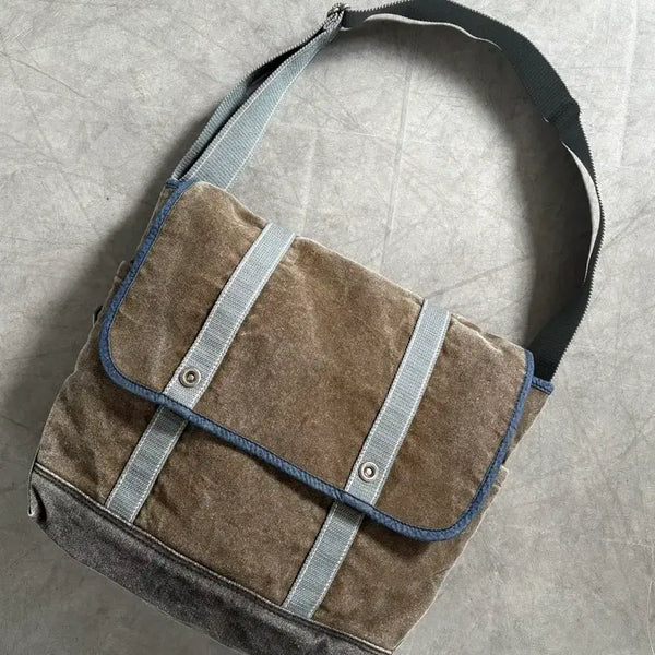 [BUNJANG] GAP 00s Khaki Canvas Messenger Bag / GAP 갭 00s 카키 캔버스 메신저백