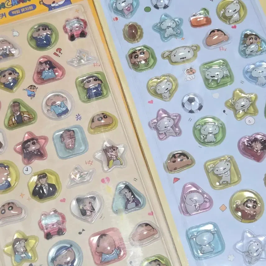 [BUNJANG] Crayon Shin-chan 3D Bong Bong Drop Sticker - Snowball (Shiron) / 짱구는못말려 3D 봉봉드롭 스티커 흰둥이 떡잎유치원 철수훈이유리맹구나미리