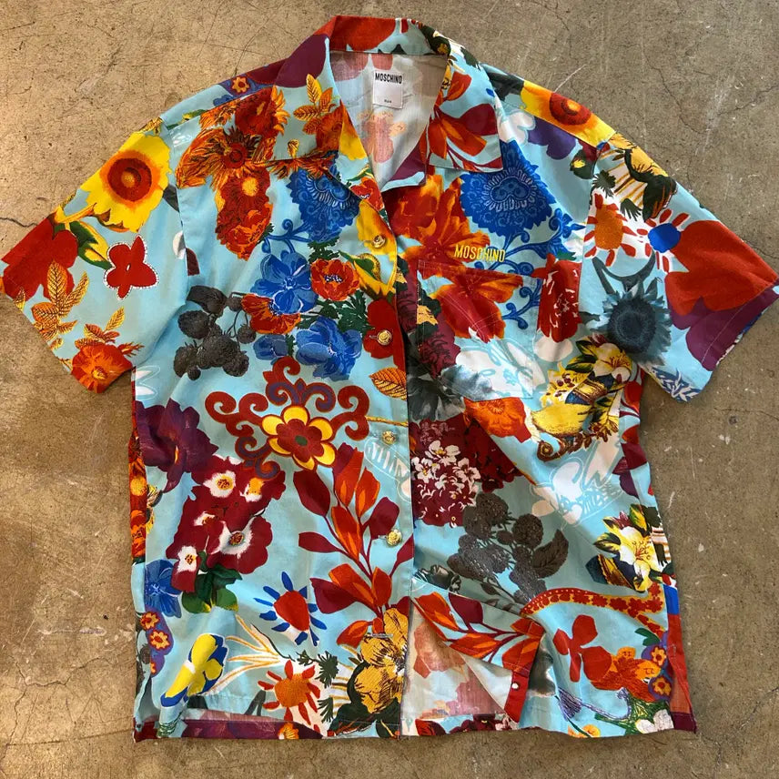 [BUNJANG] Moschino Hawaiian Tropical Shirt / MOSCHINO 모스키노 하와이안 트로피컬 셔츠