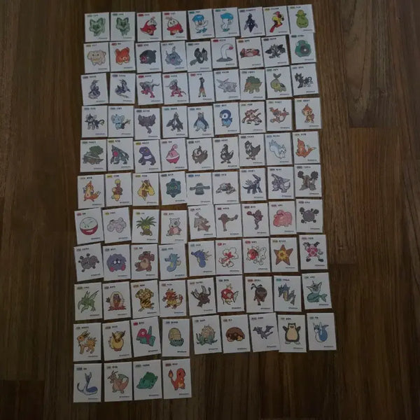 [BUNJANG] Pokemon Stickers Bundle Set (Gen 4, 9, 1) / 포켓몬 띠부씰 4, 9세대 54종과 1세대뒷번호40종을 일괄 판매합니다