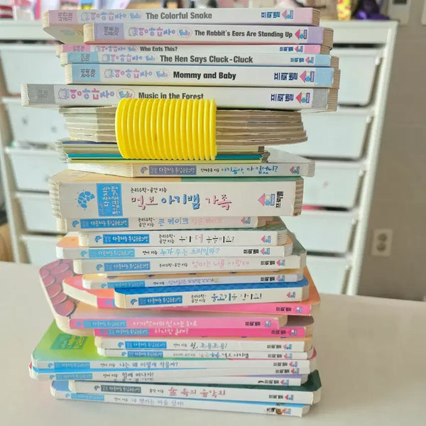 [BUNJANG] Froebel Old Edition Infant Multi-language Complete Set (Korean & English) / 프뢰벨 구판 영아다중 한글 영어 특수책 아기 도서 전집 책30권 + CD