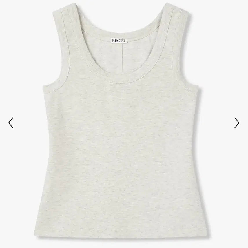 [BUNJANG] RECTO Scoop Neck Jersey Tank Top (Ivory / S) / 렉토 (RECTO) 스쿱 넥 저지 탱크탑 (아이보리 / S)