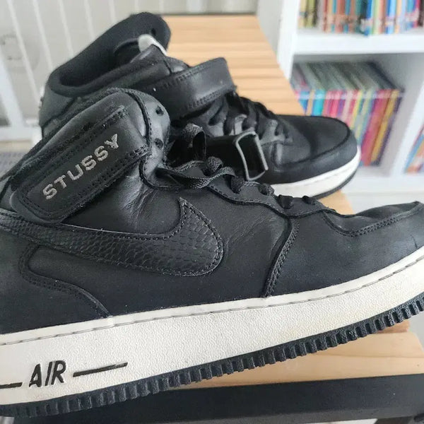 [BUNJANG] Nike x Stussy Air Force 1 Mid Sneakers (Size 270) / 나이키 X 스투시 에어포스 1 미드 /270