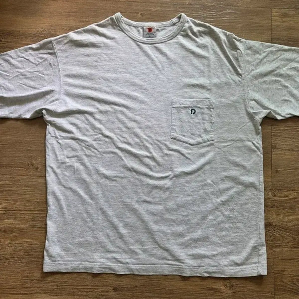 [BUNJANG] Deuter Melange Grey Pocket Short Sleeve T-Shirt / 듀테로 포켓 반팔티