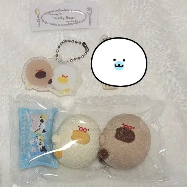 [BUNJANG] Handmade Teddy Bear Duck Squishy Toy / [반택포]테디베어 오리 수제말랑이 teddy bear 말랑이