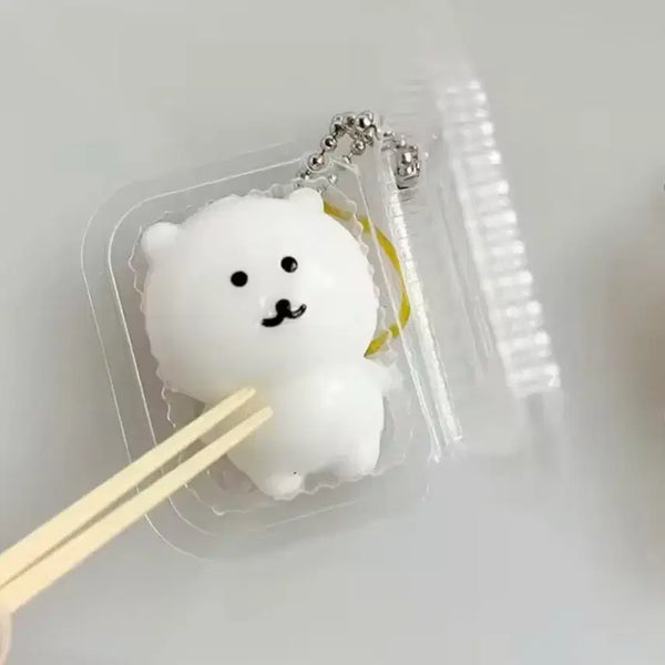 [BUNJANG] Nongdamgomi Mallang-i Lunchbox Keychain / 말랑말랑 농담곰 말랑이 도시락 키링