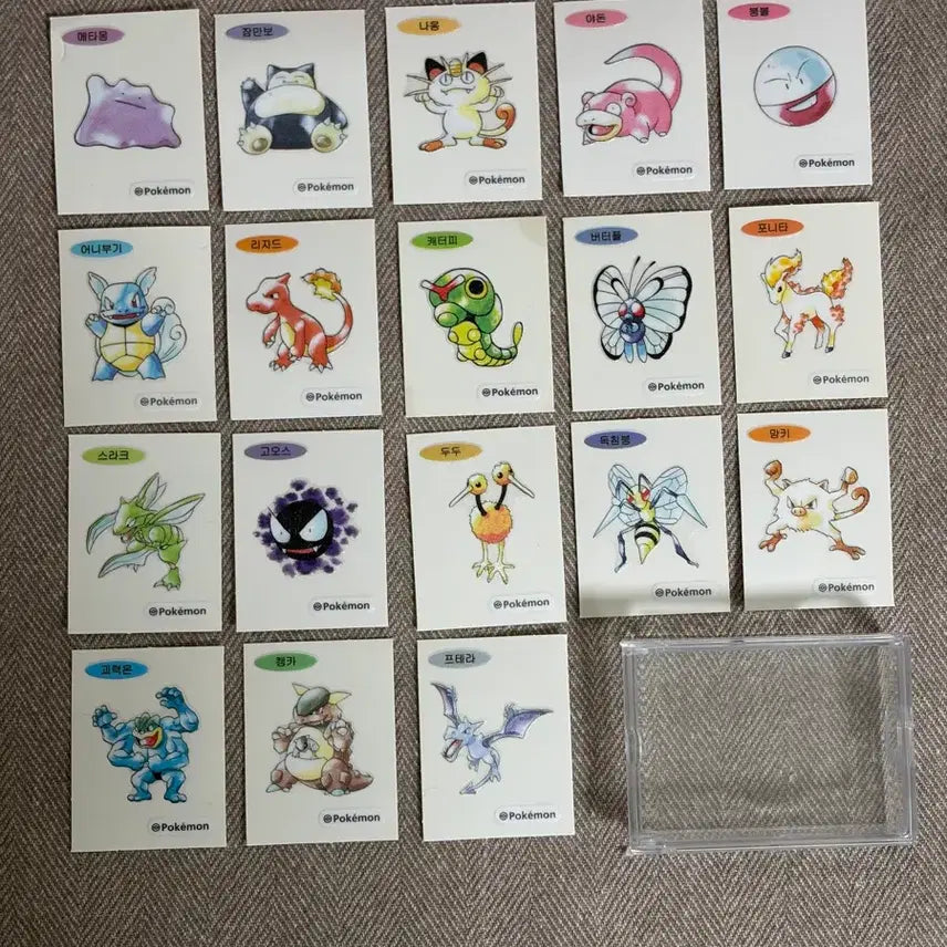 [BUNJANG] Pokemon 30th Anniversary 18 Piece Sticker Bundle / 포켓몬 30주년 띠부씰 아트워크(무료배송)