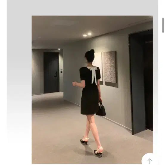 [BUNJANG] Delight Moon Ribbon Tweed Dress / 딜라잇문 리본 트위드 원피스