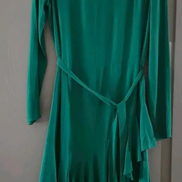 [BUNJANG] Maje Green Midi Dress / 마쥬 그린 원피스