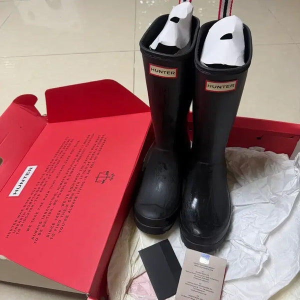[BUNJANG] Hunter Original Play Tall Boots Black Size 240 / 헌터 오리지널 플레이 부츠 톨 (240)