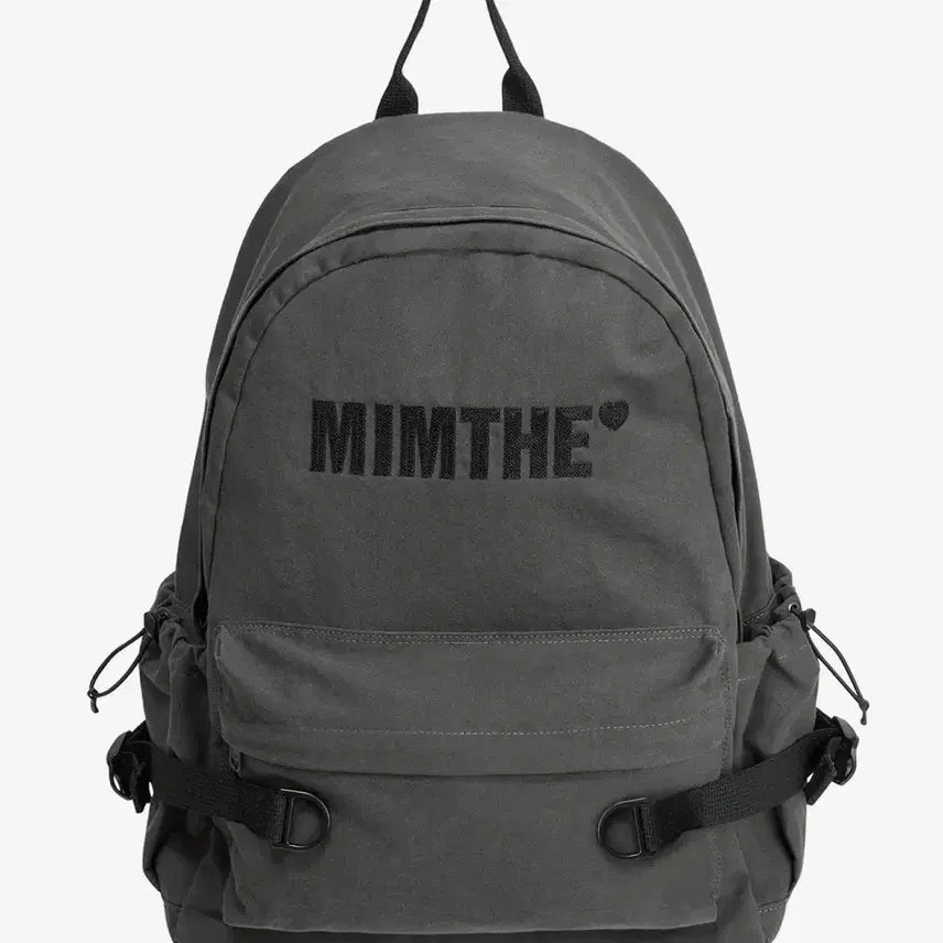 [BUNJANG] Memethewardrobe The Basic Logo Backpack Charcoal / 밈더워드로브 밈더 베이직 로고 백팩_차콜