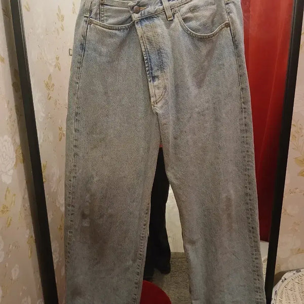 [BUNJANG] KELLY Crossover Denim Pants Light Wash / 7/64 알써틴/알13 KELLY 캘리 크로스오버 데님 팬츠 연청