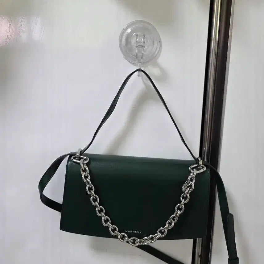 [BUNJANG] MARHEN.J Green Chain Shoulder Bag / 마르헨제이 그린 체인 숄더백