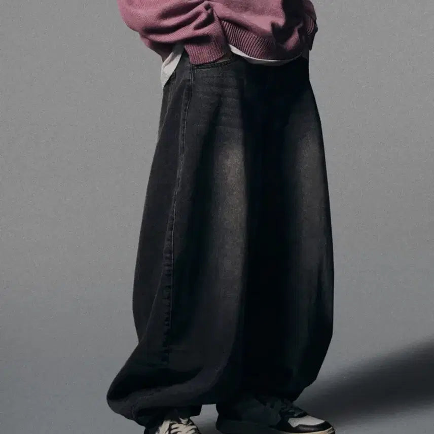[BUNJANG] Not For None Extra Wide Balloon Pants Black M / 낫포너드 엑스트라와이드 벌룬팬츠 블랙M