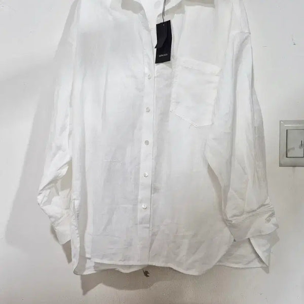 [BUNJANG] Reti Chella Cozy Boyfriend Fit Linen Shirt / 레티첼라  코지 보이프렌드 핏 린넨 셔츠