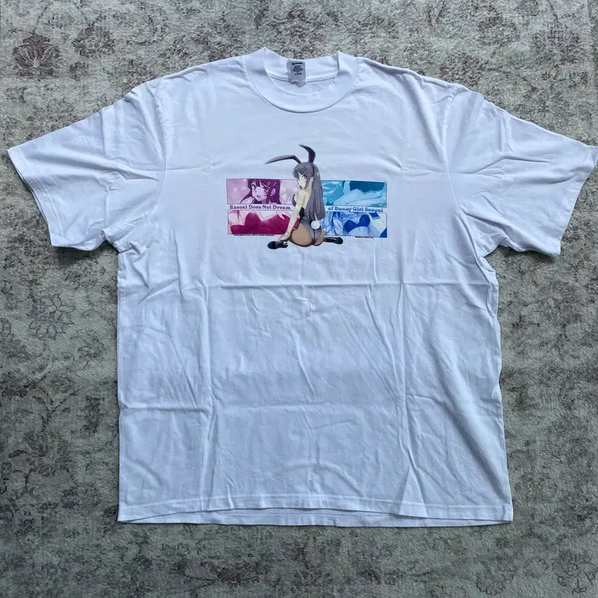 [BUNJANG] Seishun Buta Yarou wa Bunny Girl Senpai no Yume wo Minai Anime T-Shirt (Bootleg) / 청춘돼지 바니걸 부틀렉 애니메이션 티셔츠 애니티