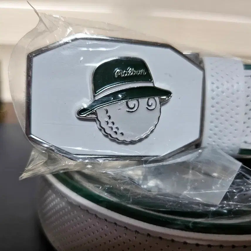 [BUNJANG] Malbon Golf Pin Belt White / 말본 골프 핀벨트 화이트