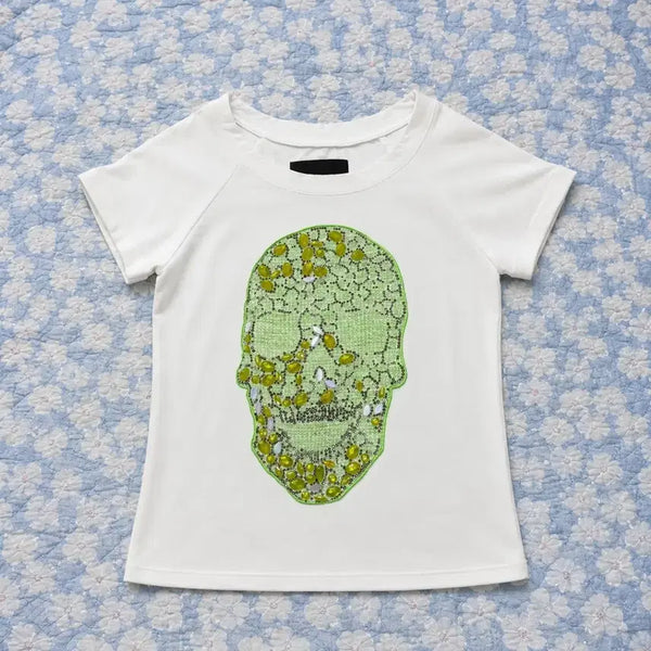 [BUNJANG] Philipp Plein Cubic Skull Short Sleeve T-Shirt - Size M / 필립 플레인 큐빅 스컬 반팔 티셔츠 M