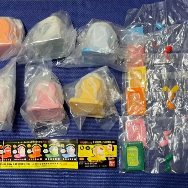 [BUNJANG] Hello Kitty Gachapon 6-Set Figure Collection / 키티가챠6종세트,키티 뽑기 피규어,키티 과일 운세 뽑기,키티 뽑기