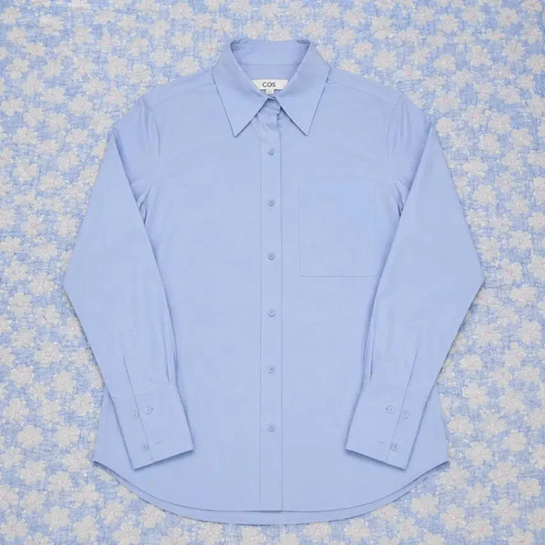 [BUNJANG] COS Light Blue Cotton Shirt EUR 42 / COS 코스 라이트 블루 코튼 셔츠 EUR42 (105 추천)