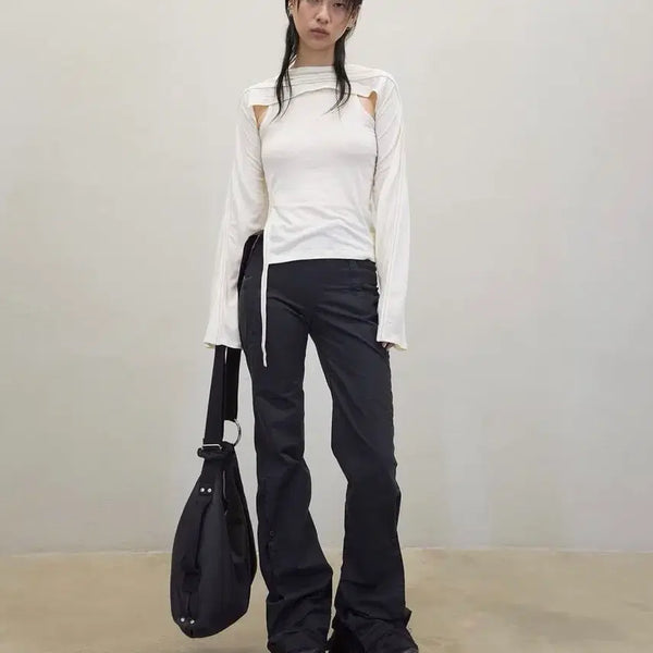 [BUNJANG] Cost per Kilo Cropped Top & Camisole Set / Cost per Kilo 나시 세트 (크림아이보리)