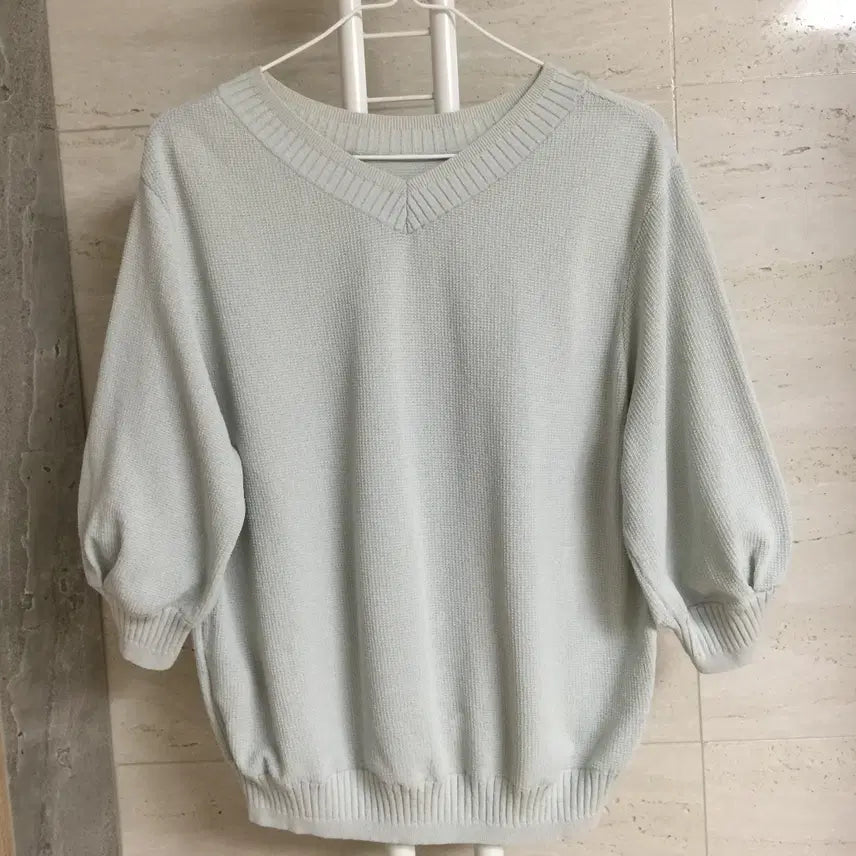 [BUNJANG] SJSJ 2022 Short Sleeve Knit Top Size 90 / 한섬 SJSJ 에스제이 22 반팔 니트 90