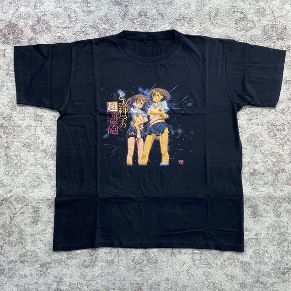 [BUNJANG] A Certain Scientific Railgun Bootleg Anime T-Shirt / 어과초 어떤과학의초전자포 부틀렉 애니메이션 티셔츠 애니티