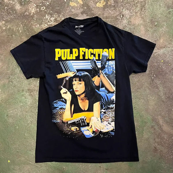[BUNJANG] Pulp Fiction Mia Wallace Graphic T-Shirt / [M] 펄프픽션 미아 월리스 머천다이즈 그래픽 티셔츠