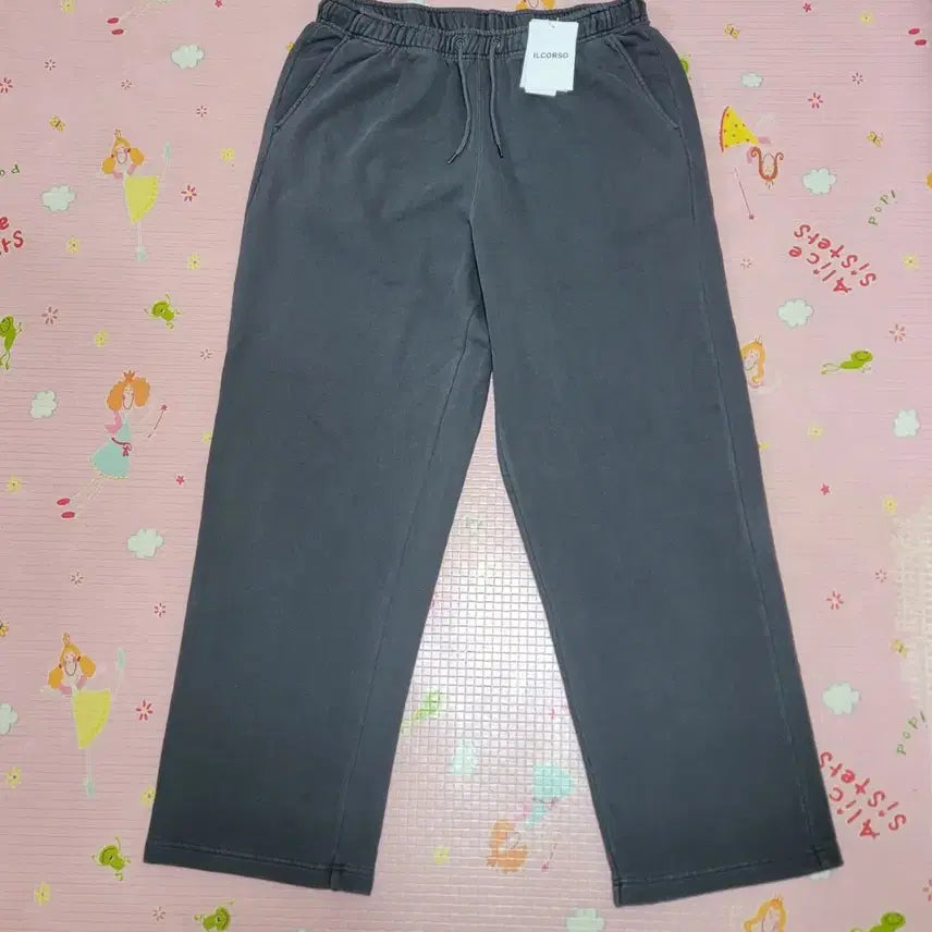 [BUNJANG] Ilcorsoc Washed Essential Wide Fit Banding Sweatpants Charcoal Grey M / 일꼬르소 워시드 에센셜 와이드핏 밴딩 스웻팬츠 차콜그레이 M(32)