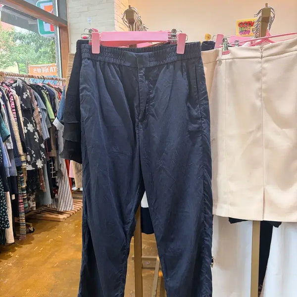 [BUNJANG] COS Women's Navy Cotton Pants / 코스 여성 바지 네이비