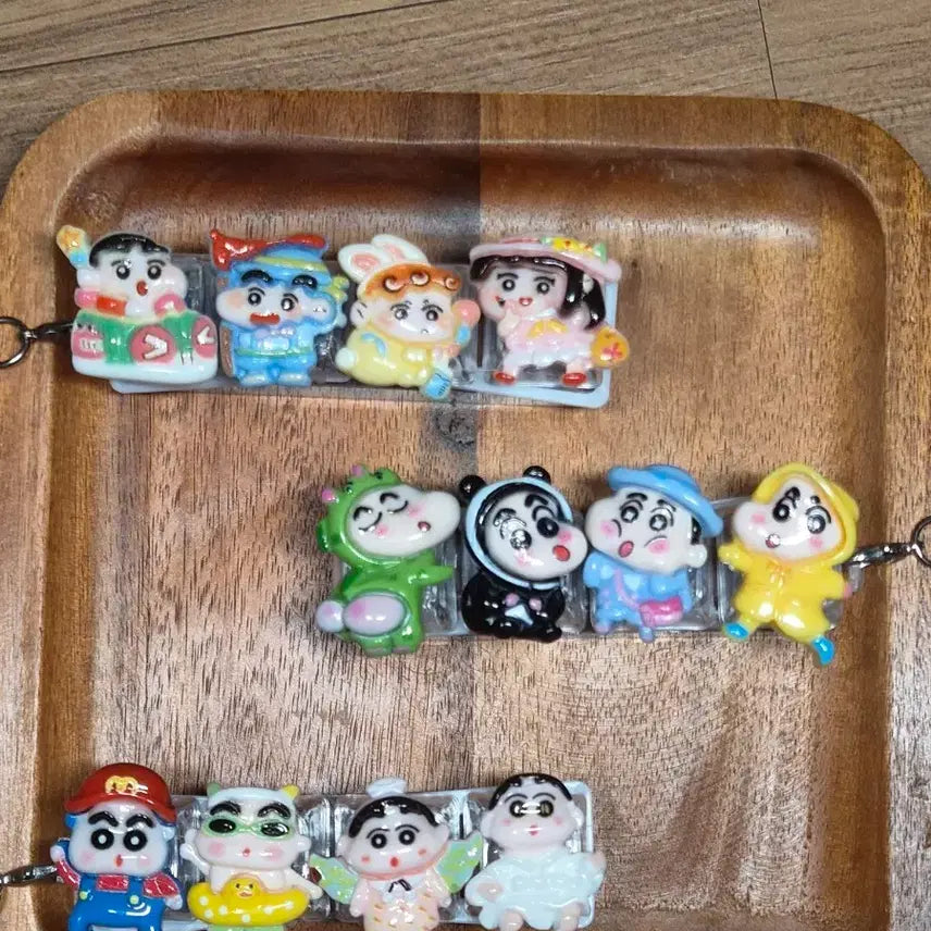 [BUNJANG] Crayon Shin-chan 4-Key LED Keycap Keychain / 짱구는 못말려 4구 LED 키캡키링