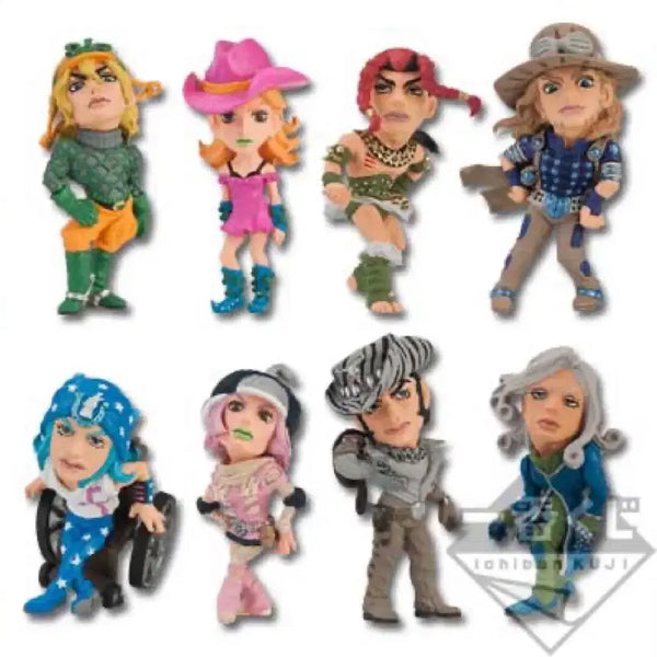 [BUNJANG] JoJo's Bizarre Adventure Part 7 Steel Ball Run Ichiban Kuji World Collectable Figure Set (6 Types) / 죠죠 제일복권 7부 스틸볼런 H상 월드 콜렉터블(월콜) 6종