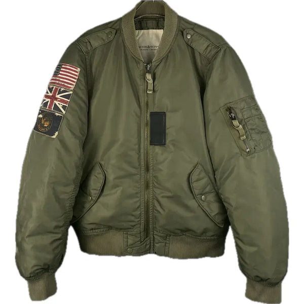 [BUNJANG] Polo Ralph Lauren Denim & Supply Military Bomber MA-1 Jacket (Size M) / [M] 폴로 랄프로렌 데님 서플라이 밀리터리 봄버 MA-1 자켓