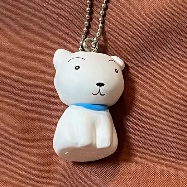 [BUNJANG] Shin-chan (Crayon Shin-chan) Shiro (Snowy Dog) Gacha Figure Keychain / 단순개봉) 짱구 흰둥이 쿠지 가챠 피규어 키링