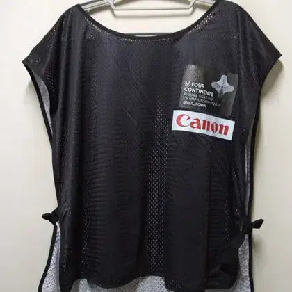 [BUNJANG] Canon Big Printing Poly Mesh Sleeveless Vest / Canon 캐논 빅프린팅 폴리메쉬 민소매탑 조끼 F