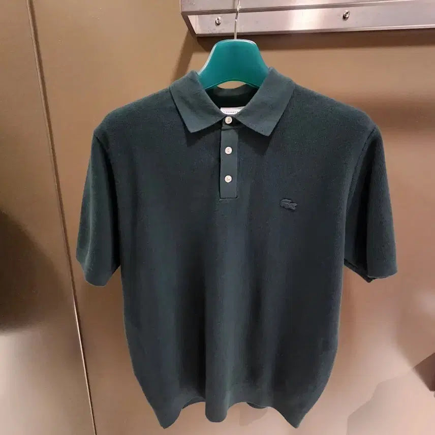 [BUNJANG] Lacoste Men's Pique Half-Sleeve Polo Sweater Knit / (새상품) 라코스테 남성 피케 반팔 스웨터 폴로 (니트) (카라티)