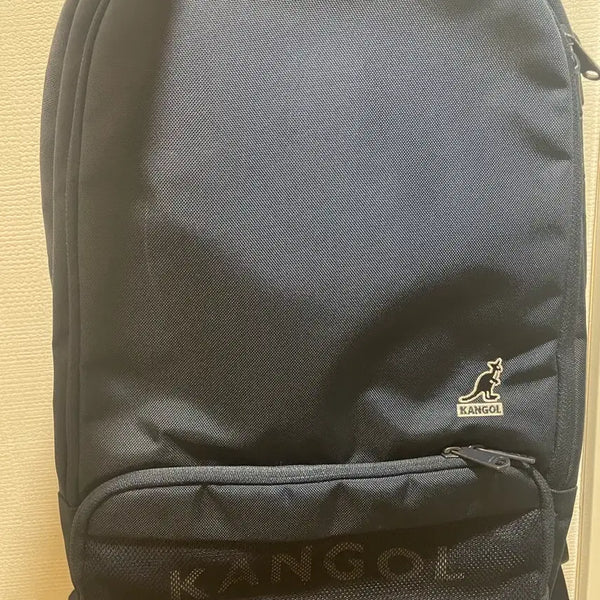 [BUNJANG] Kangol Matte Backpack Round (Navy) / 캉골 매트 백팩 라운드 (네이비)