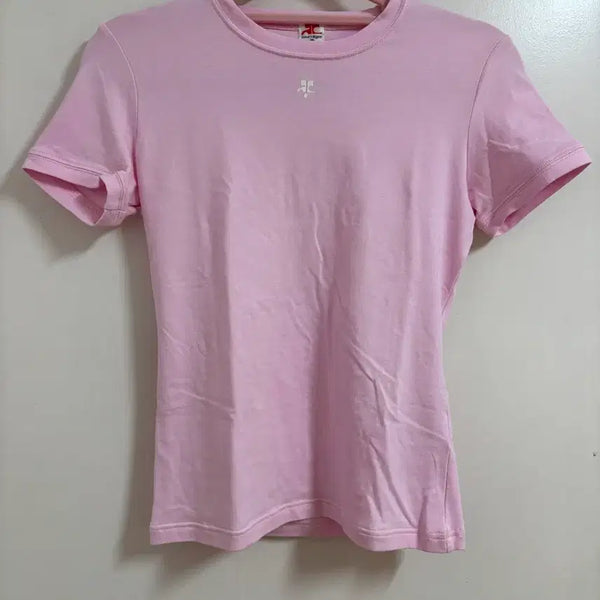 [BUNJANG] Courreges Pink Short Sleeve T-shirt / 꾸레쥬 핑크 반팔티