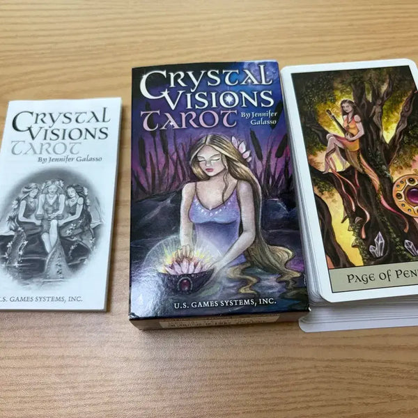[BUNJANG] Crystal Vision Tarot Deck with Guidebook / 크리스탈 비젼 타로카드 한설해설서 포함