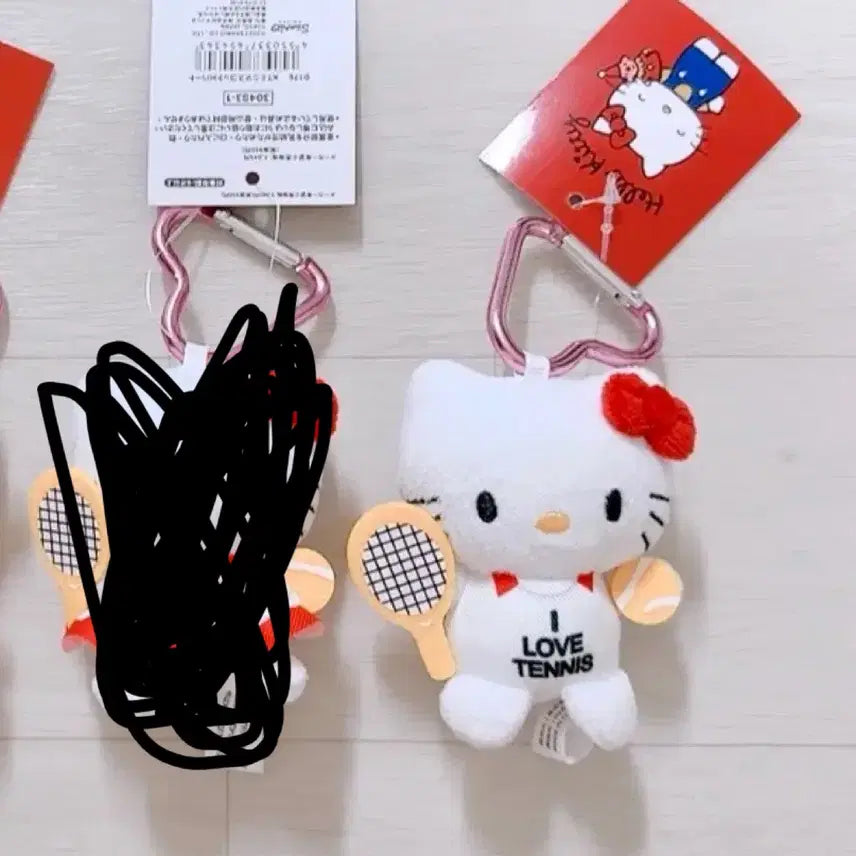 [BUNJANG] Hello Kitty Tennis Mascot Keyring / 헬로키티 테니스 마스코트 키링 / 새상품