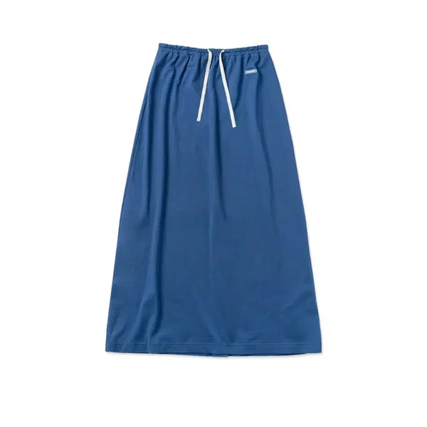 [BUNJANG] Without Summer Jersey Long Skirt - Blue / 구해욤) 위드아웃썸머 Jersey long skirt_blue