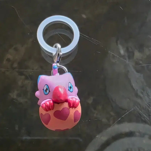 [BUNJANG] Digimon Piyomon Brand Charm Keychain / 디지몬 피요몬 메지루시 키링 팝니다