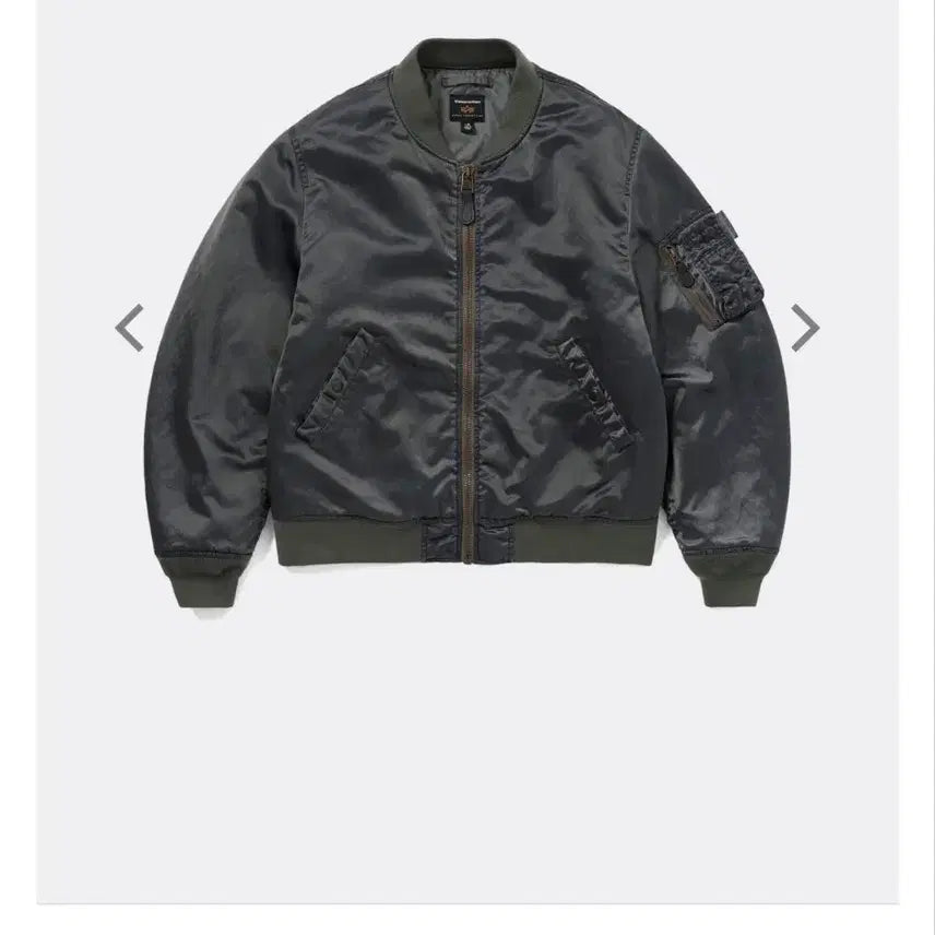 [BUNJANG] Alpha Industries x Thisisneverthat MA-1 Gunmetal Flight Jacket / [L] 알파인더스트리 x 디스이즈네버댓 MA-1 건메탈