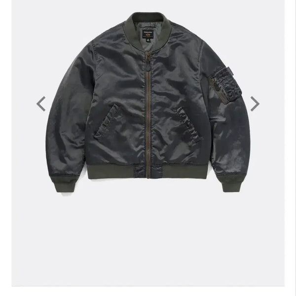 [BUNJANG] Alpha Industries x Thisisneverthat MA-1 Gunmetal Flight Jacket / [L] 알파인더스트리 x 디스이즈네버댓 MA-1 건메탈