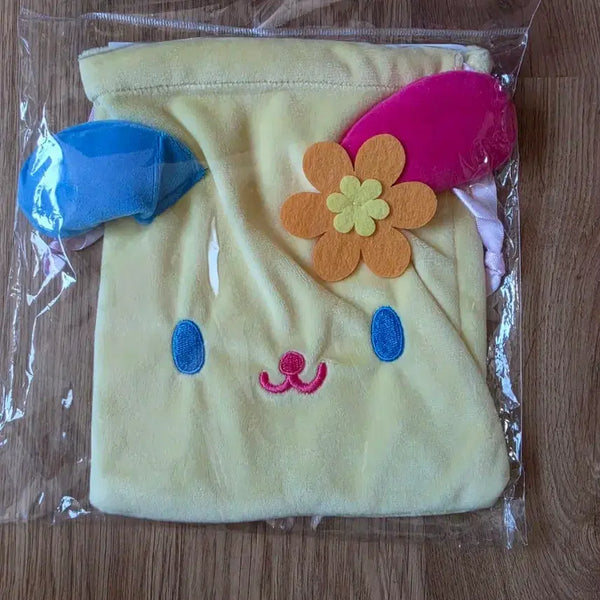 [BUNJANG] Usahana Face Drawstring Pouch / 우사하나 페이스 조리개 파우치