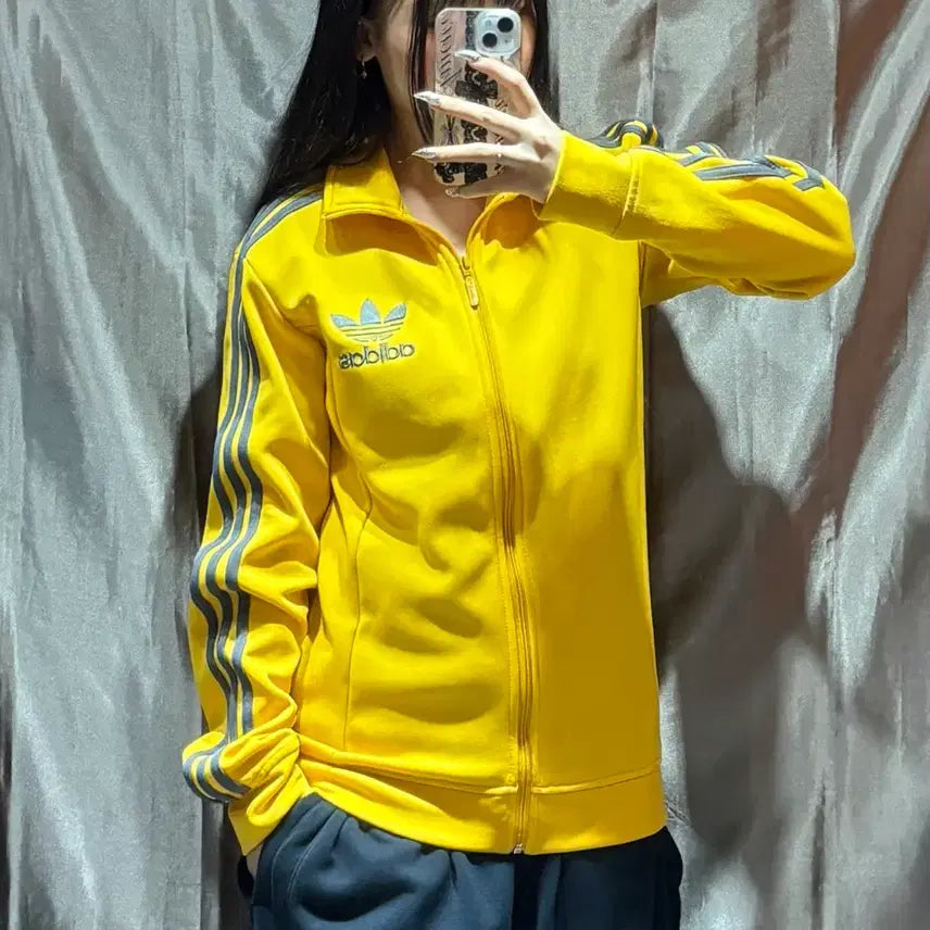 [BUNJANG] Adidas Europa Track Top (Yellow) / M 아디다스 유로파 그레이 라인 옐로우 트랙탑